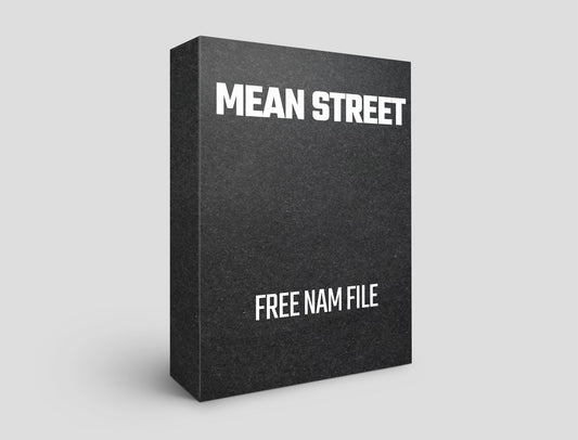 Mean Street Free NAM file for Valeton GP-5 preset download, showcasing a sleek black design.