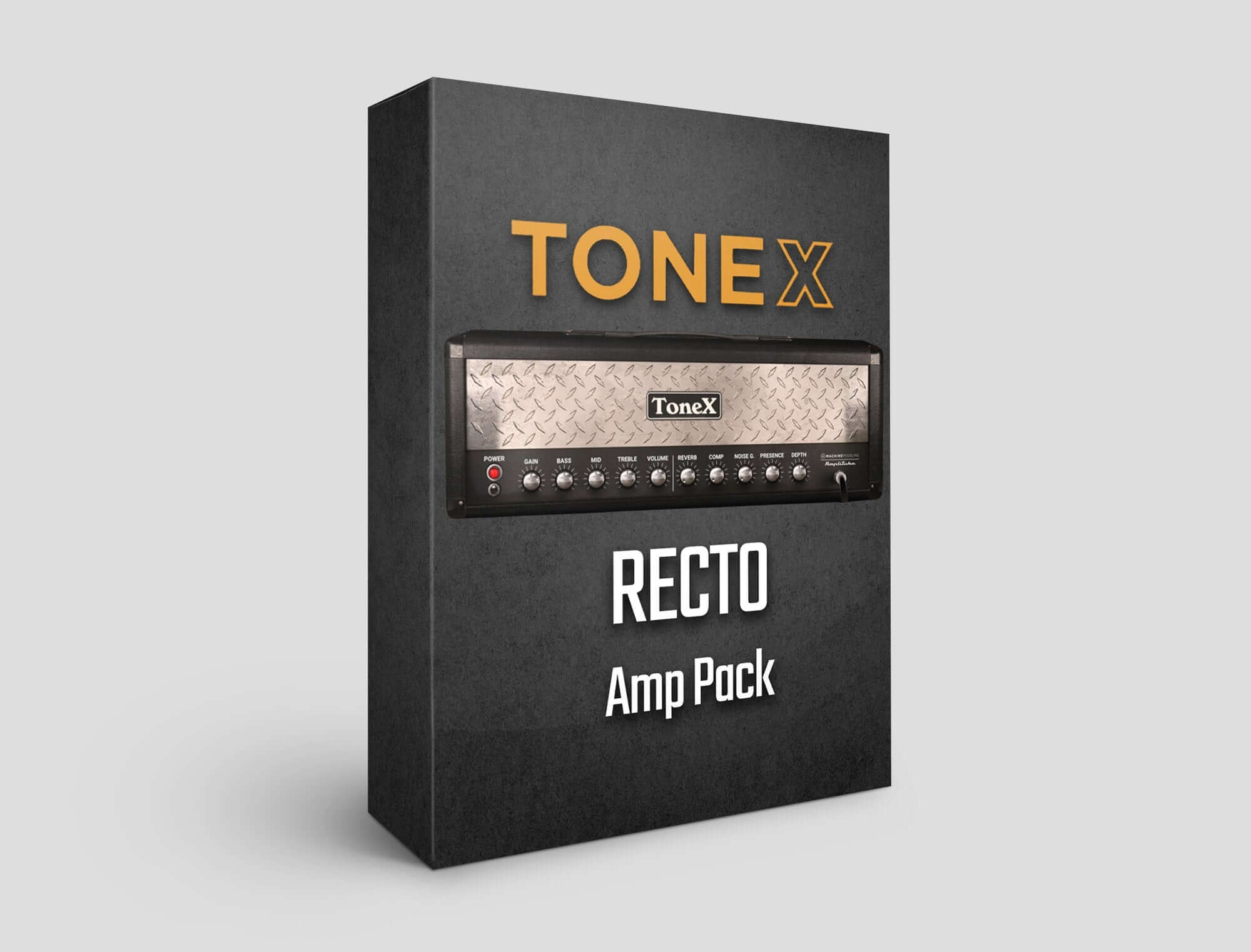 TONEX Recto Amp Pack, featuring professional Mesa Boogie Dual Rectifier sound profiles, ideal for guitarists.